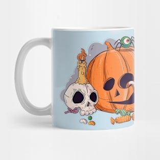 Flat halloween pumpkin Mug